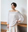 モヘア混オフショルラメニットプルオーバー