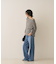 モヘア混オフショルラメニットプルオーバー