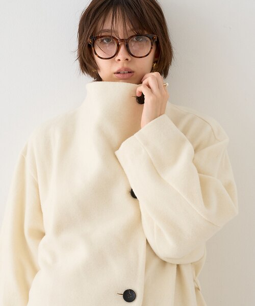 一部店舗限定】ショートビーバーニュアンスカラーコート