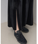 ベロアフロントスリットスカート