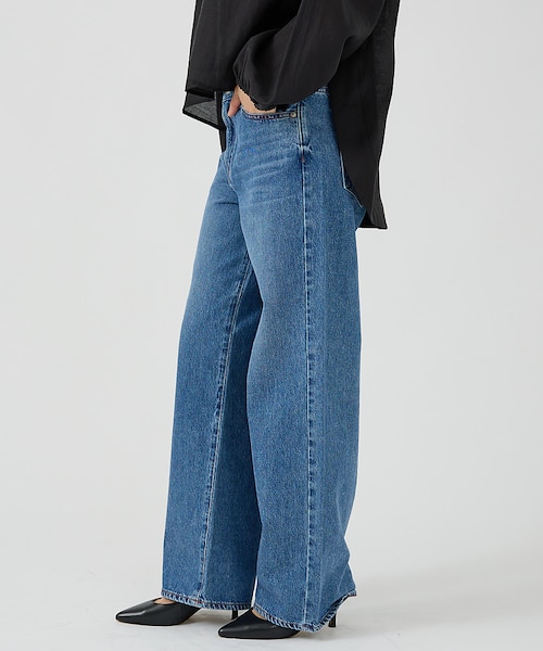 NEEDBY heritage 黒 ストレートデニムパンツ　最終値下げ NEEDBY heritage ジーンズ デニム デニムパンツ 「NEEDBY