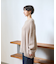 【ストールセット】ポケット付片畦ニットプルオーバー