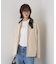 異素材衿パフィブルゾン
