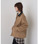 異素材衿パフィブルゾン