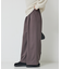 【人気追加】ストレッチダンボールタックワイドパンツ