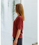 【Le Melange/ル・メランジュ】ベロアボーダーTシャツ/#8541007