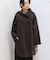 ウール混オーバーカラーリバーコート