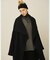 【2サイズ展開】ウール混変形リバーコート