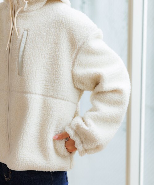 NANGA / ナンガ】BOA FLEECE ZIP HOODIE / ボアフ｜ルージュ・ヴィフ