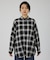 オンブレーチェックオーバーシャツ
