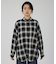 オンブレーチェックオーバーシャツ