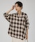 オンブレーチェックオーバーシャツ