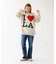 【THRIFTY LOOK/スリフティールック】ハンドニット / "I ?LA"