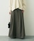 【人気追加】タックフレアマキシスカート