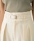 【新色登場】【一部店舗限定】【3サイズ展開】ベルト付きハイウエストタックパンツ