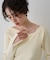 【一部店舗限定】ドレープスリットスリーブリブニット