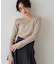 【一部店舗限定】ドレープスリットスリーブリブニット