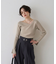 【一部店舗限定】ドレープスリットスリーブリブニット