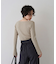 【一部店舗限定】ドレープスリットスリーブリブニット