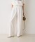 ポリコットン撥水ワイドパンツ