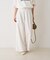 ポリコットン撥水ワイドパンツ