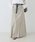 サイドタックフレアロングスカート