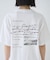 バックフォトグラフィックロゴTシャツ