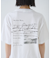 バックフォトグラフィックロゴTシャツ