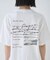 バックフォト グラフィックロゴTシャツ