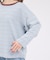 【Le Melange/ル・メランジュ】マルチボーダーTee/8分袖/クルーネッ