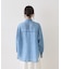 シアーデニムスタンドネックシャツ/バンドカラーシャツ