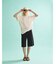 コットンバックドレープTシャツ/セミロング丈