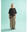 コットンバックドレープTシャツ/セミロング丈