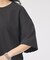 コットンバックドレープTシャツ/セミロング丈