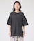 コットンバックドレープTシャツ/セミロング丈