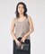 キュプラフィブリルUネックノースリーブブラウス/ジレ