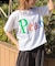 【byeA./バイエー】Peach TEE/ロゴTシャツ