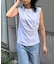 【接触冷感】【UVカット】【一部店舗限定】ドレープギャザーノースリーブカットソー