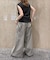 【接触冷感】【UVカット】【一部店舗限定】ドレープギャザーノースリーブカットソー