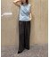 【接触冷感】【UVカット】【一部店舗限定】ドレープギャザーノースリーブカットソー