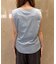 【接触冷感】【UVカット】【一部店舗限定】ドレープギャザーノースリーブカットソー