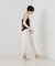 【セットアップ対応】麻調ダブルクロススカート/ウエストゴム