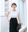 【2点セット / 細見え / 一部店舗 / WEB限定】フレンチスリーブTシャツ
