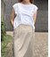 【2点セット / 細見え / 一部店舗 / WEB限定】フレンチスリーブTシャツ