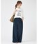 【人気追加】【3サイズ展開】リネンタッチベルト付きハイウエストパンツ