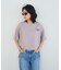 ボートネックロゴTシャツ