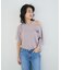 ボートネックロゴTシャツ