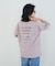 ボートネックロゴTシャツ