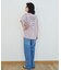 ボートネックロゴTシャツ