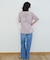 ボートネックロゴTシャツ